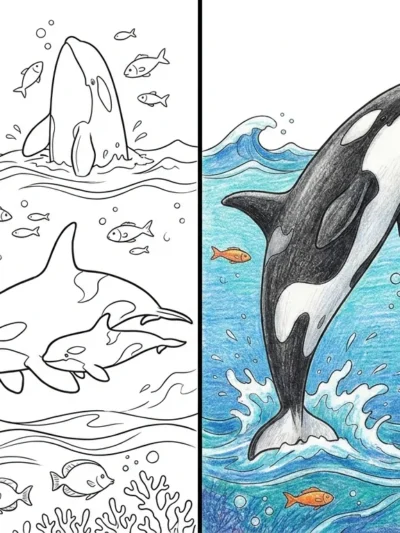 Orca coloring pages