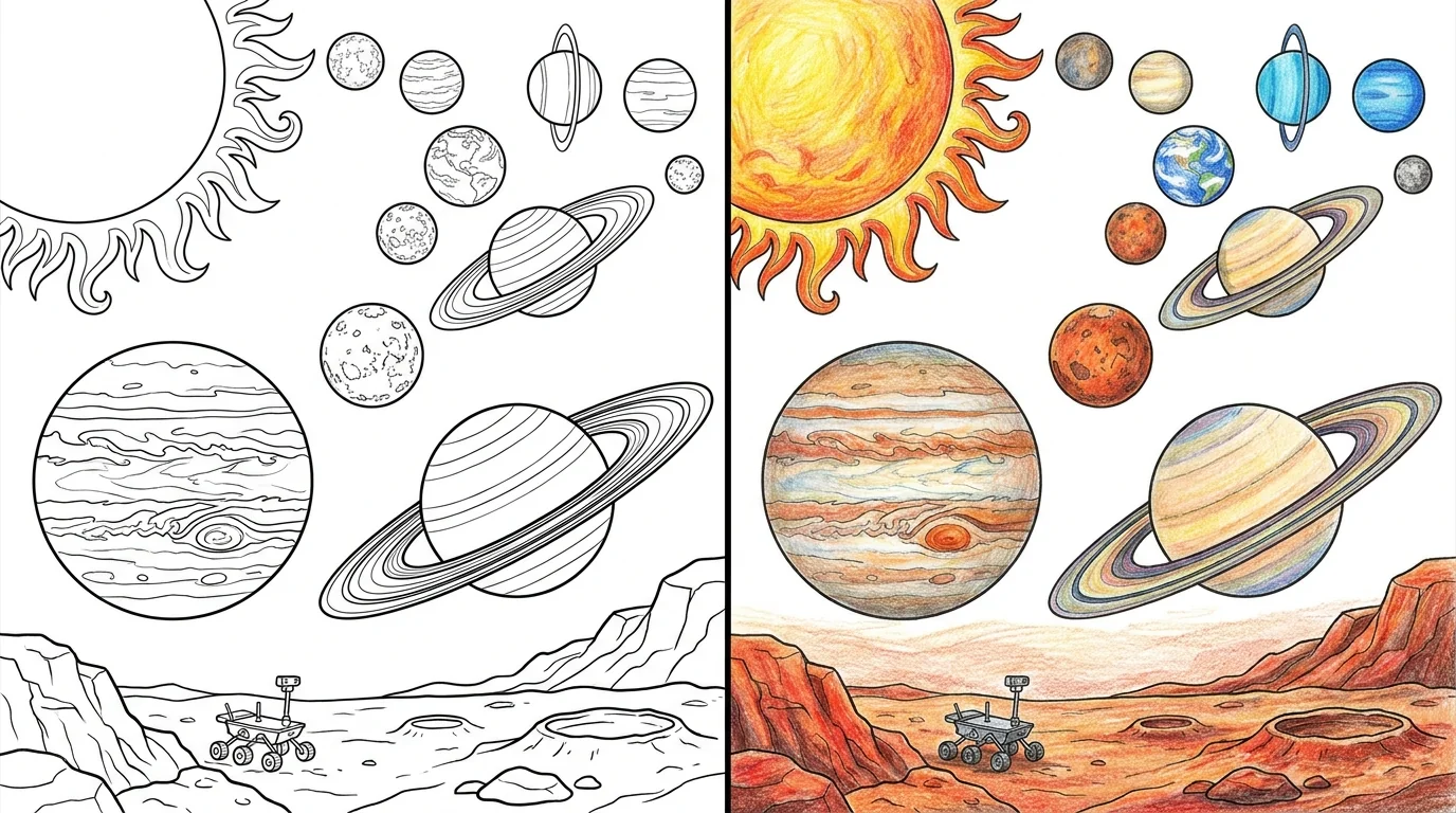 40 Outer Space Coloring Pages (Free PDFs)
