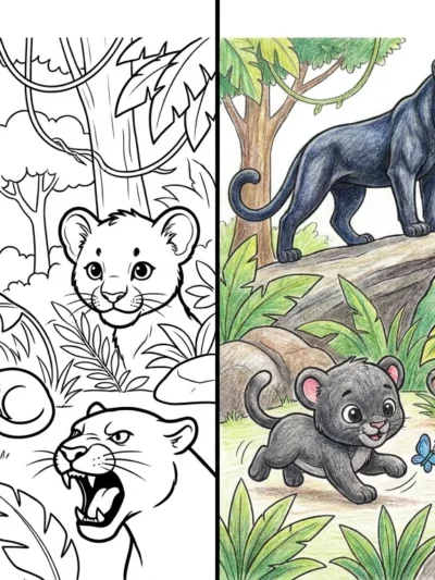 Panther coloring pages