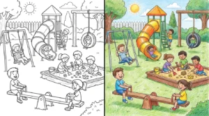 playground coloring pages