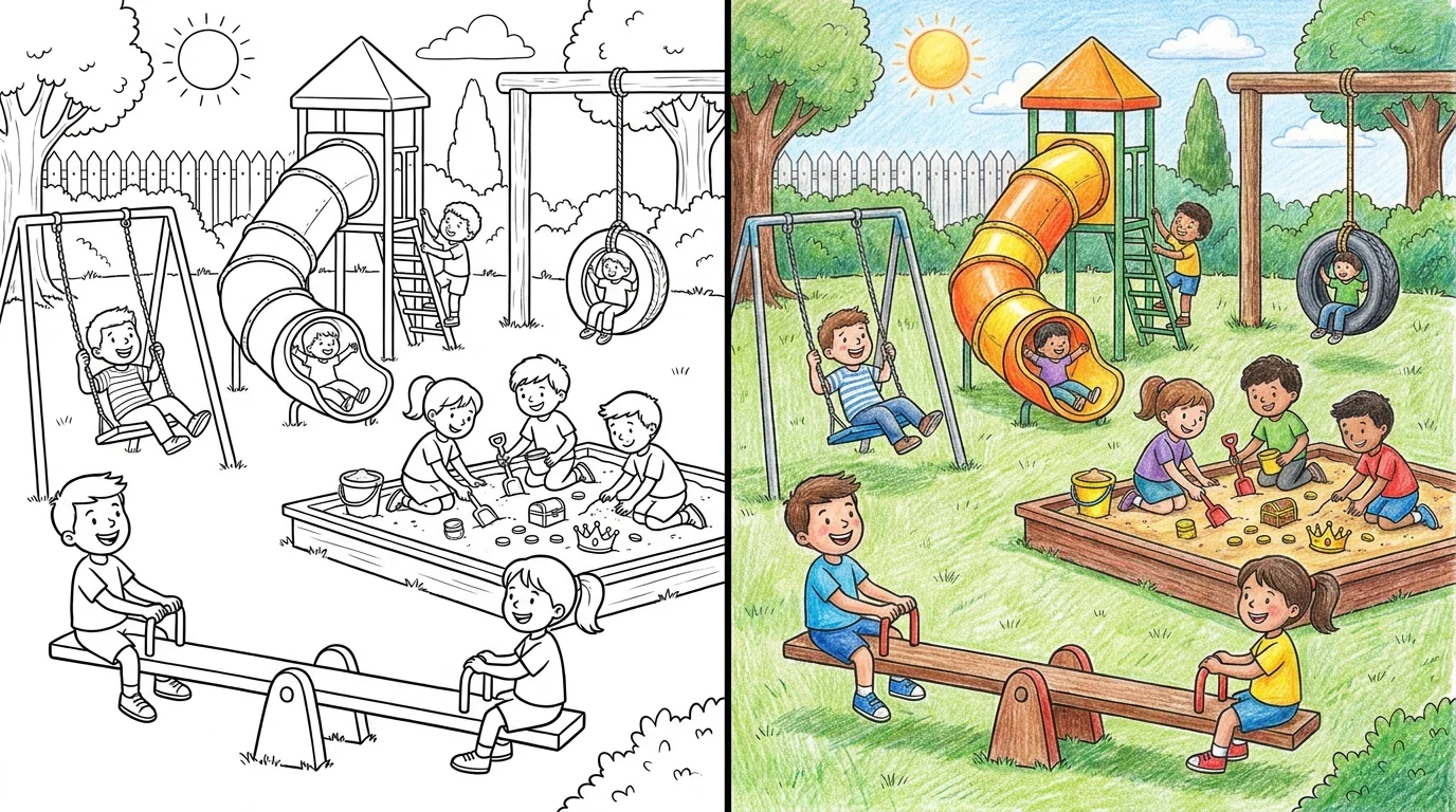 playground coloring pages