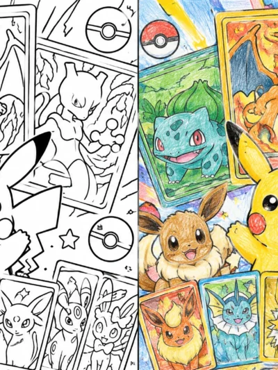 Pokemon Card coloring pages