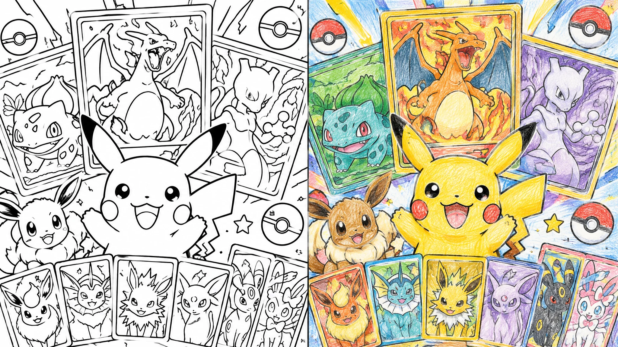 pokemon card coloring pages