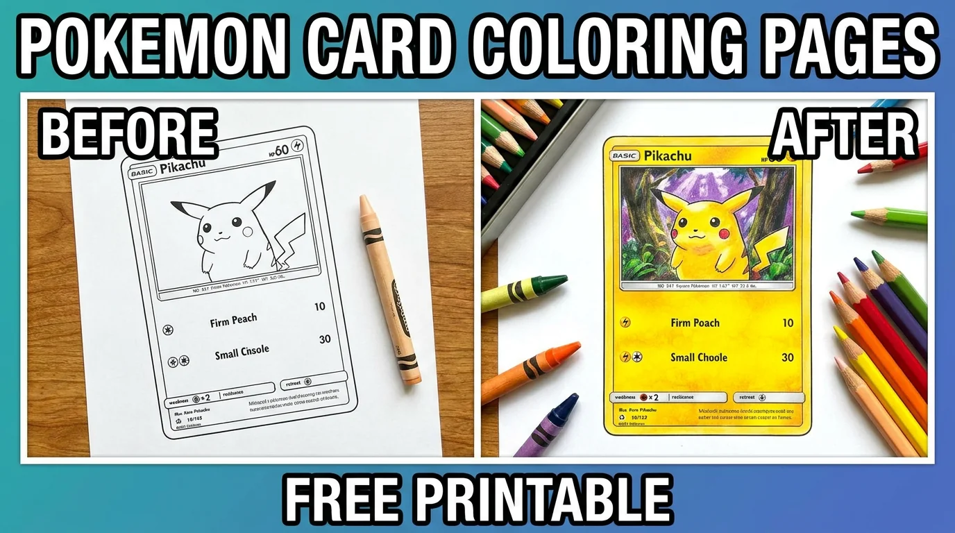 52 Pokemon Card Coloring Pages (Free PDFs)
