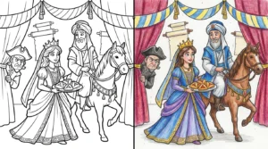 purim coloring pages