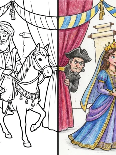 Purim coloring pages