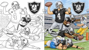 raiders coloring pages