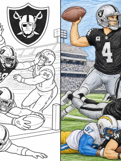 Raiders coloring pages