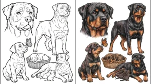rottweiler coloring pages