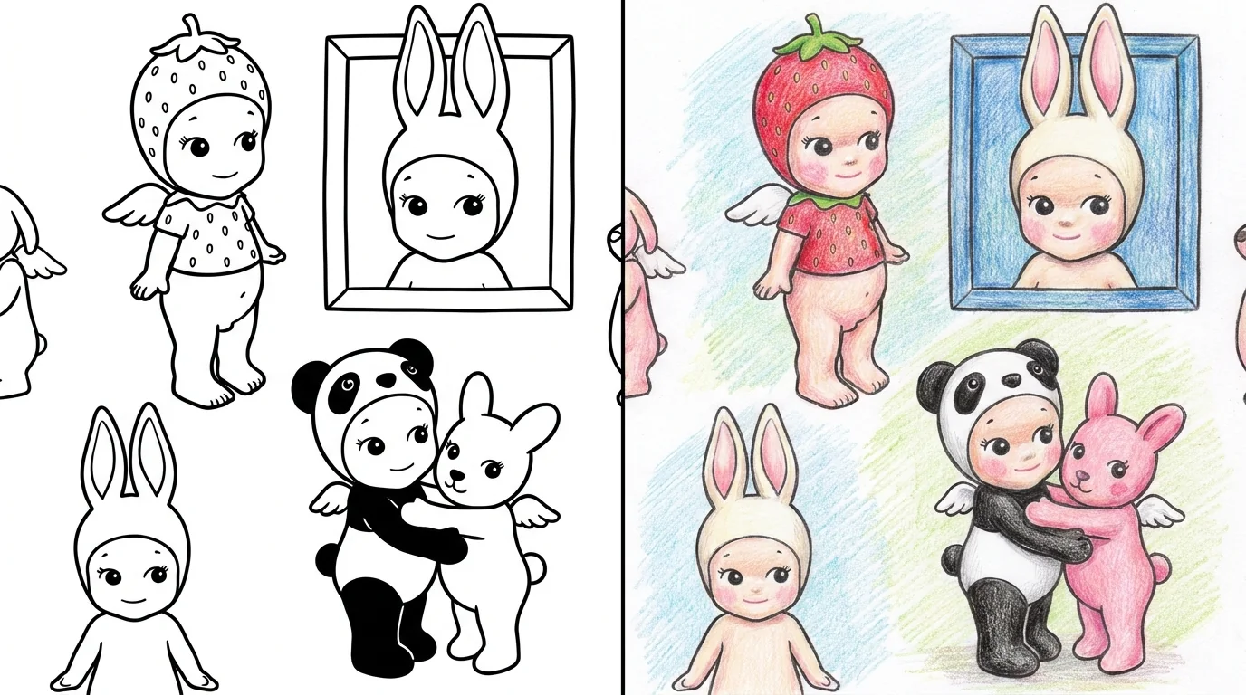 sonny angel coloring pages