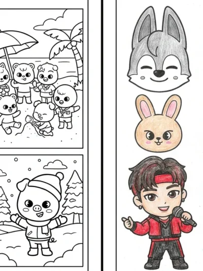 Stray Kids coloring pages
