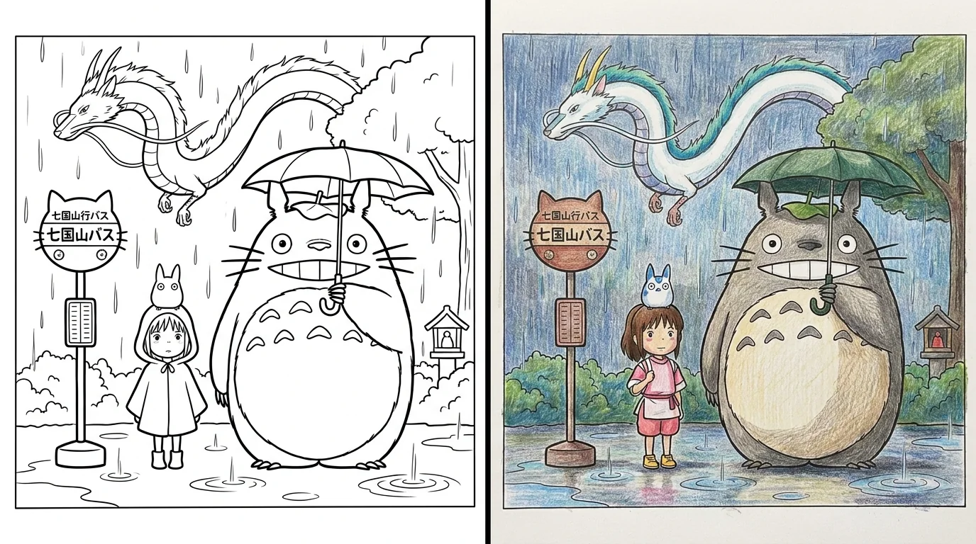 studio ghibli coloring pages