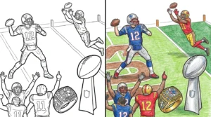 super bowl coloring pages