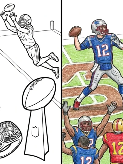 Super Bowl coloring pages