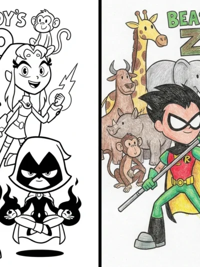 Teen Titans Go coloring pages