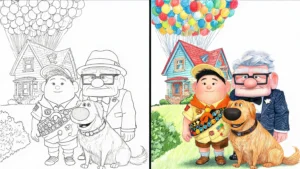 up coloring pages