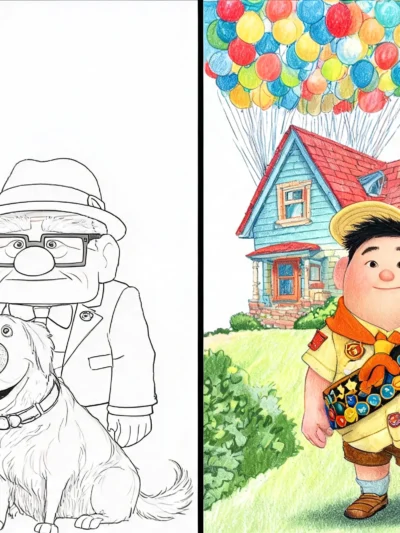 Up coloring pages
