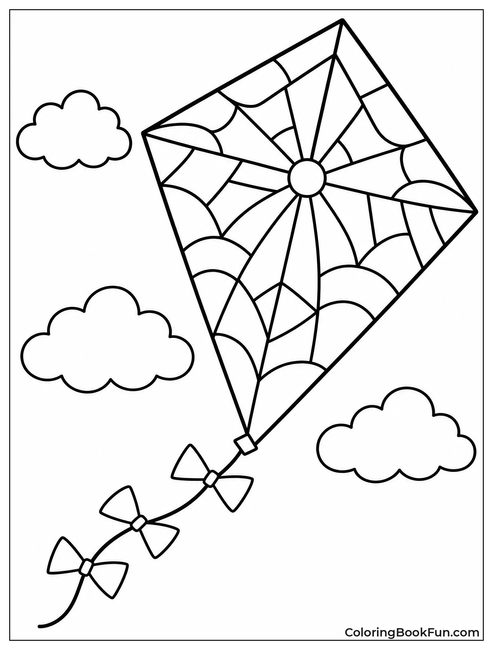 Kite Shows Abstract Stained Glass