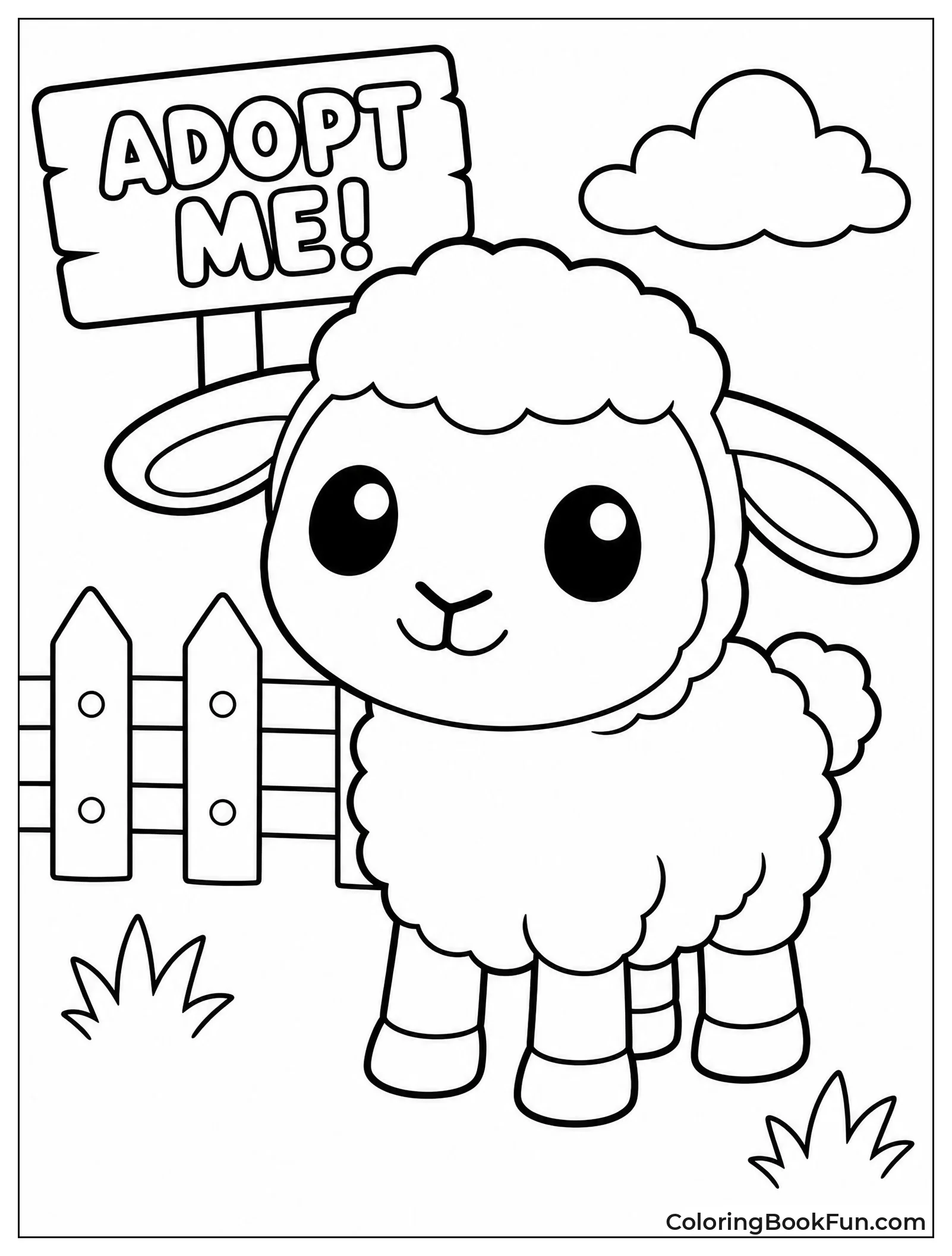 Lamb Pet from Adopt Me