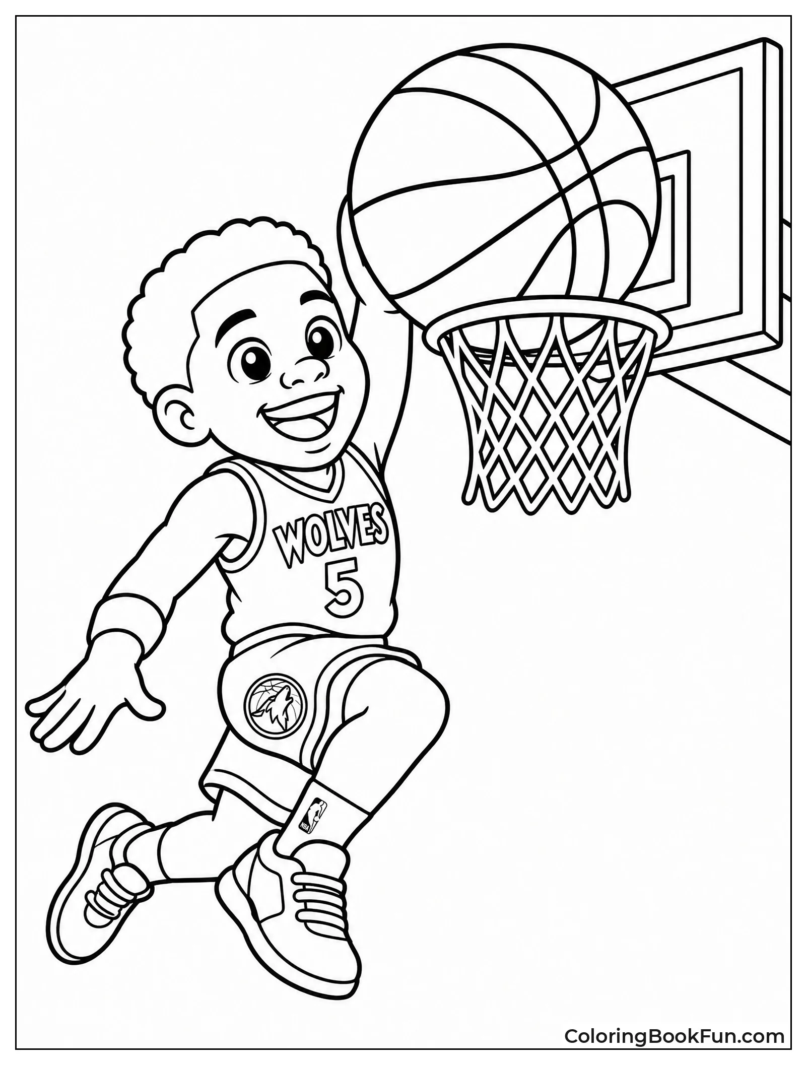 Chibi Anthony Dunking Ball