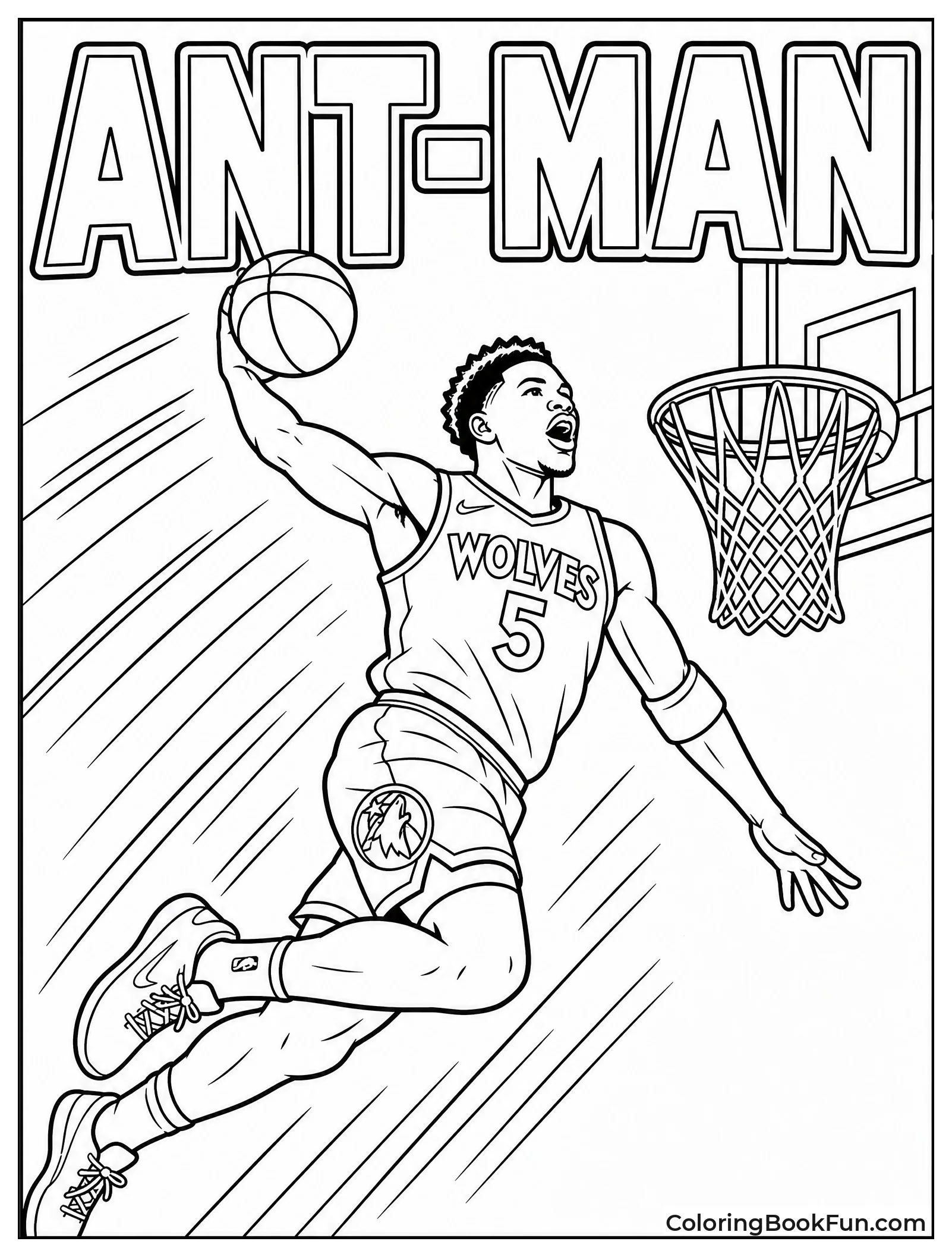 Anthony Doing One Handed Dunk