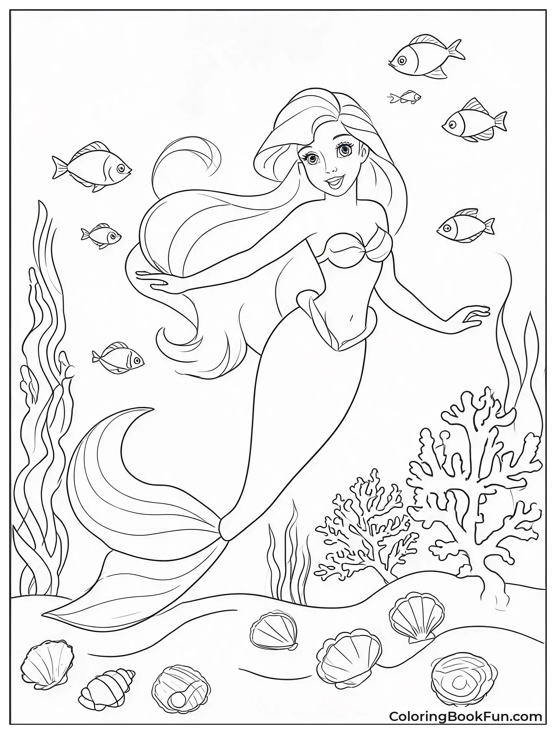 Ariel Swims Through Underwater Kingdom