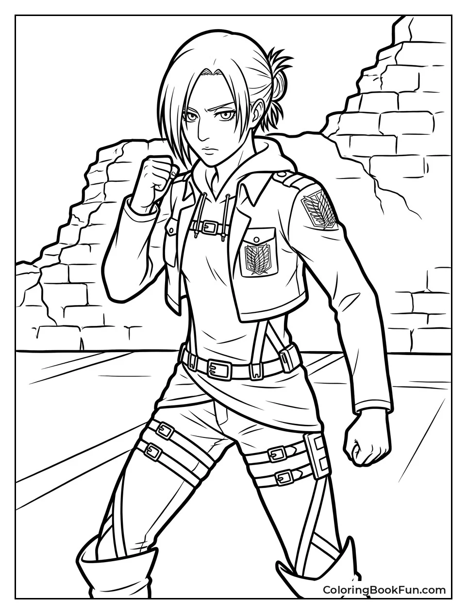 Annie Stands Ready for a Fight