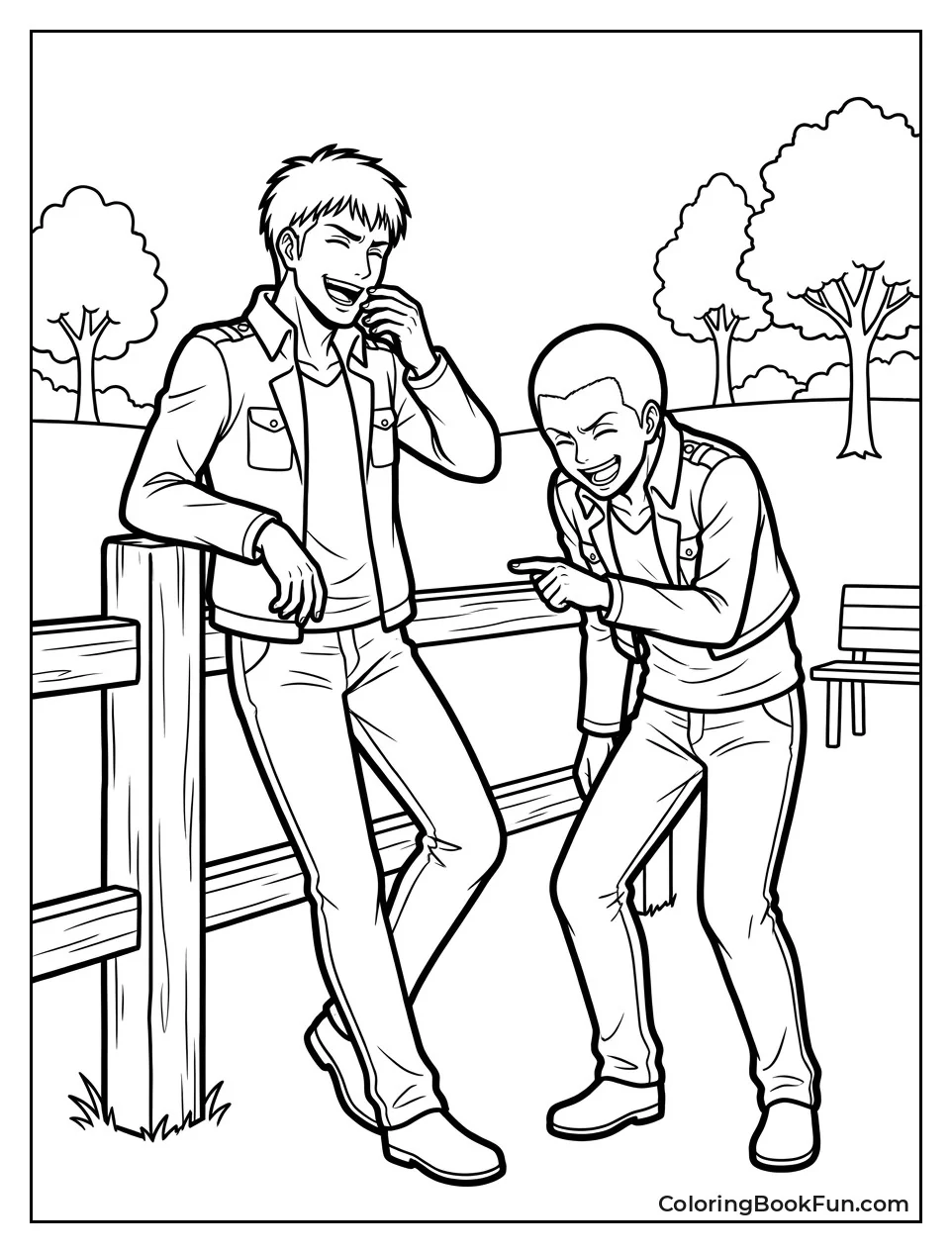 Jean and Connie Laughing Together