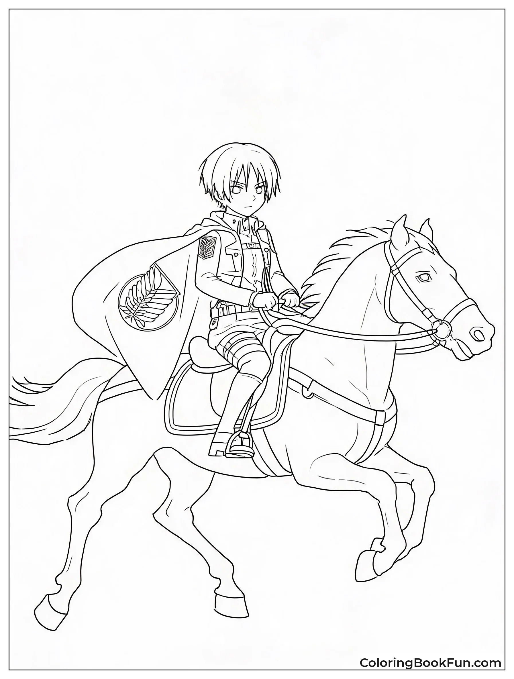 Levi Riding Horse on Mission