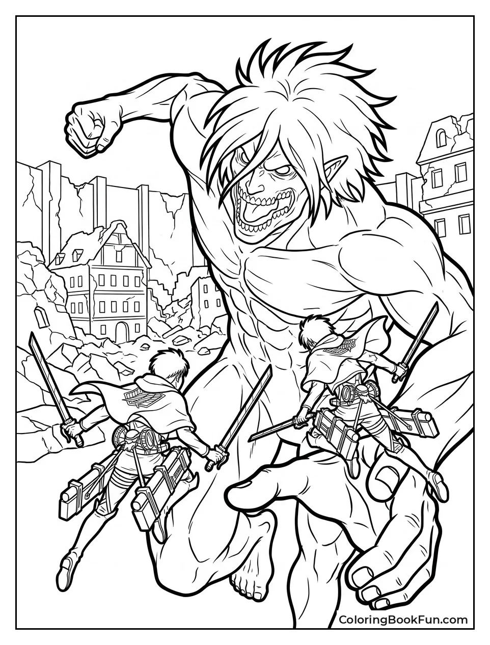Heroes Fight Titans in Epic Battle