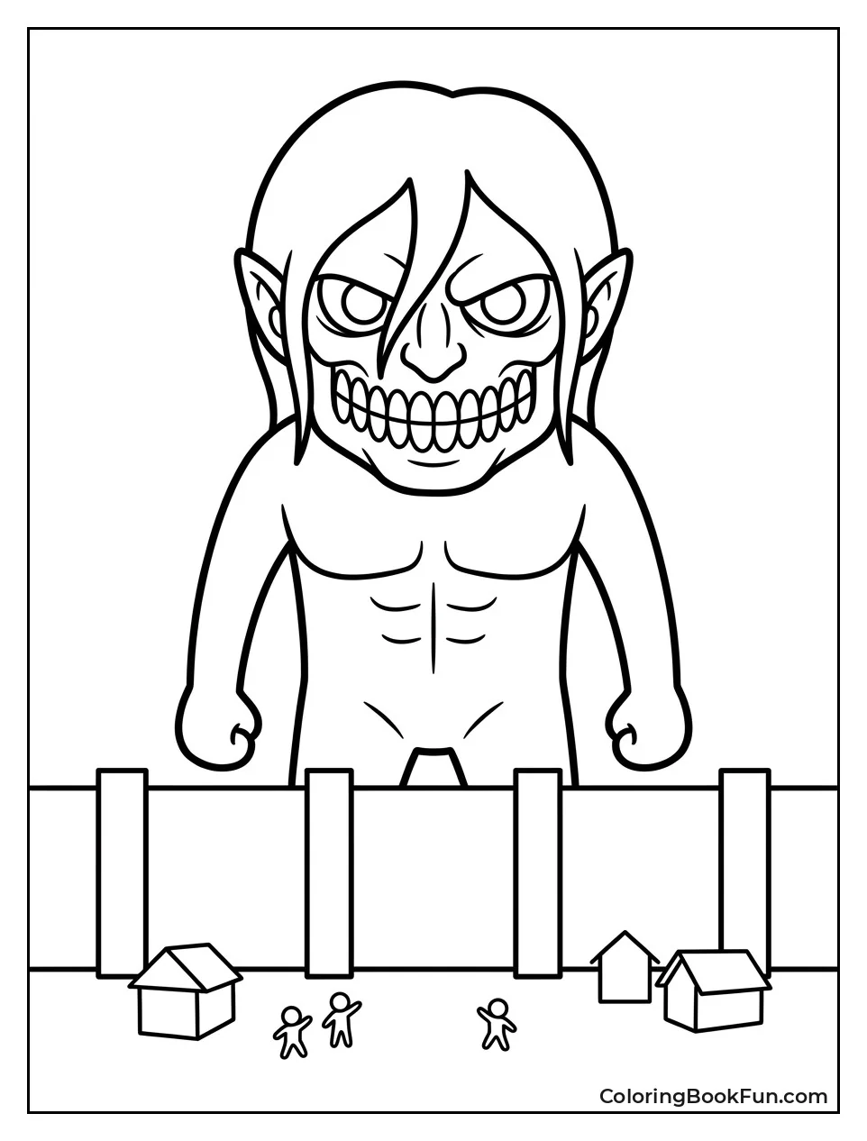 Simple Titan Silhouette for Kids
