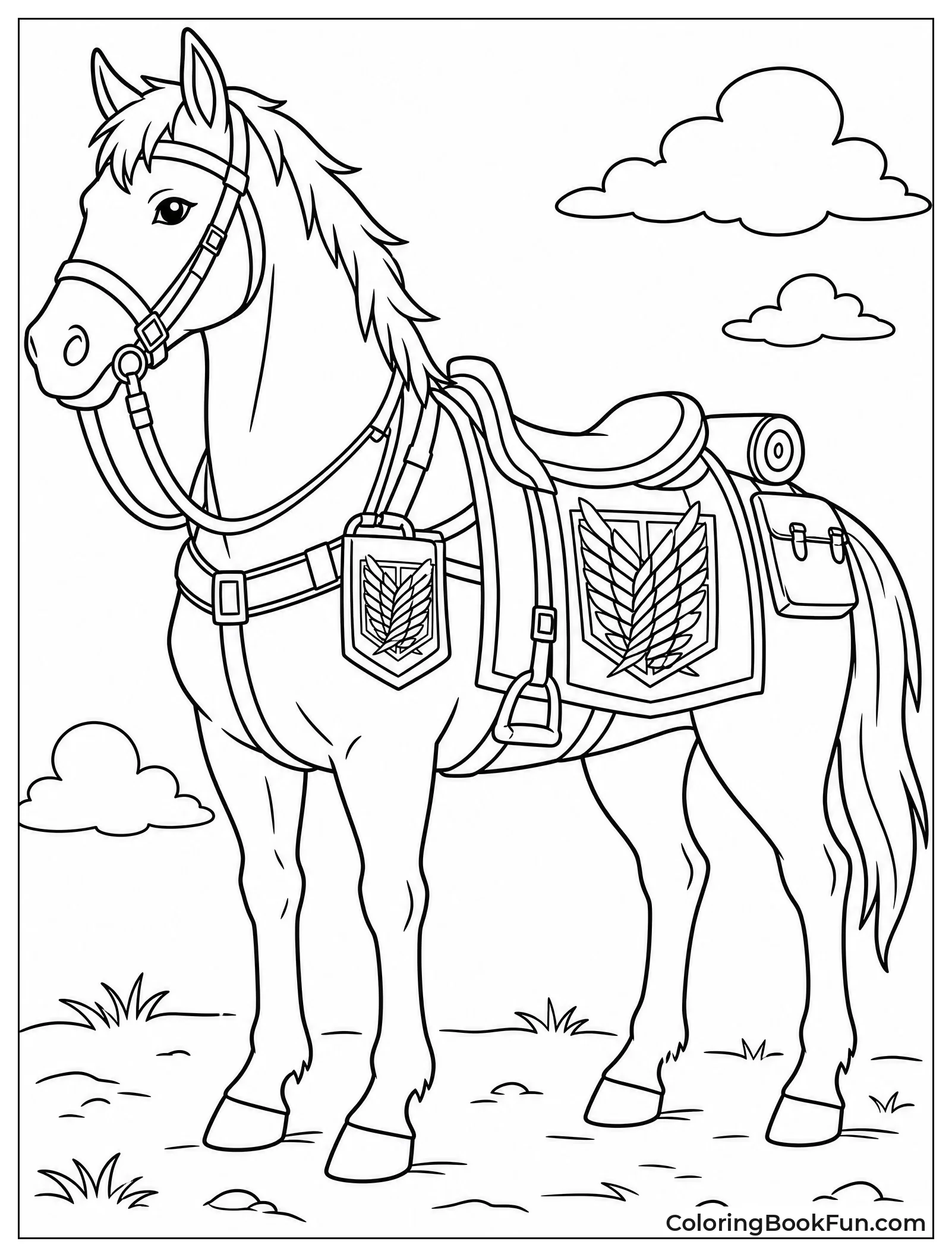 Survey Corps Horse with Saddle