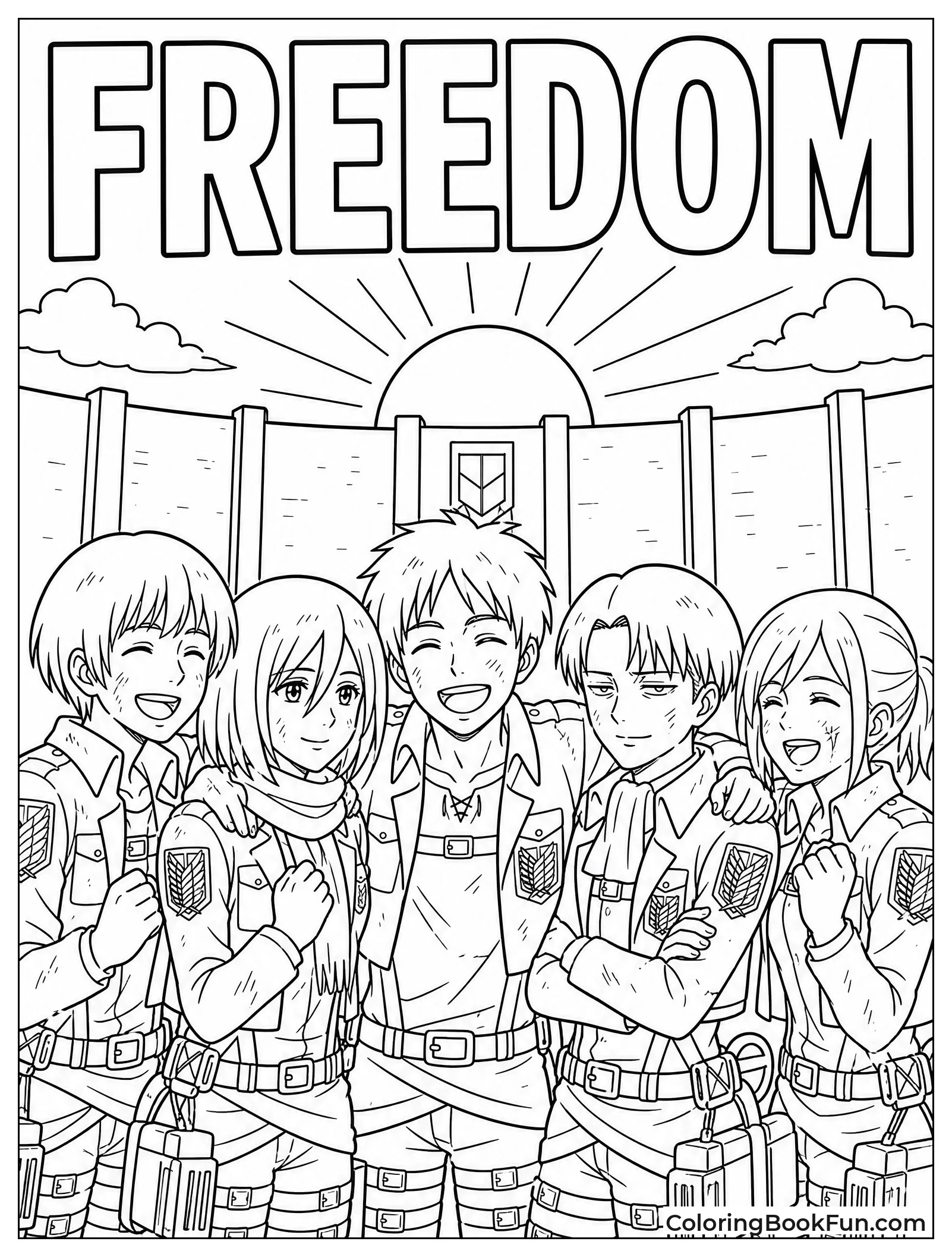 Scouts Smiling After Hard Battle