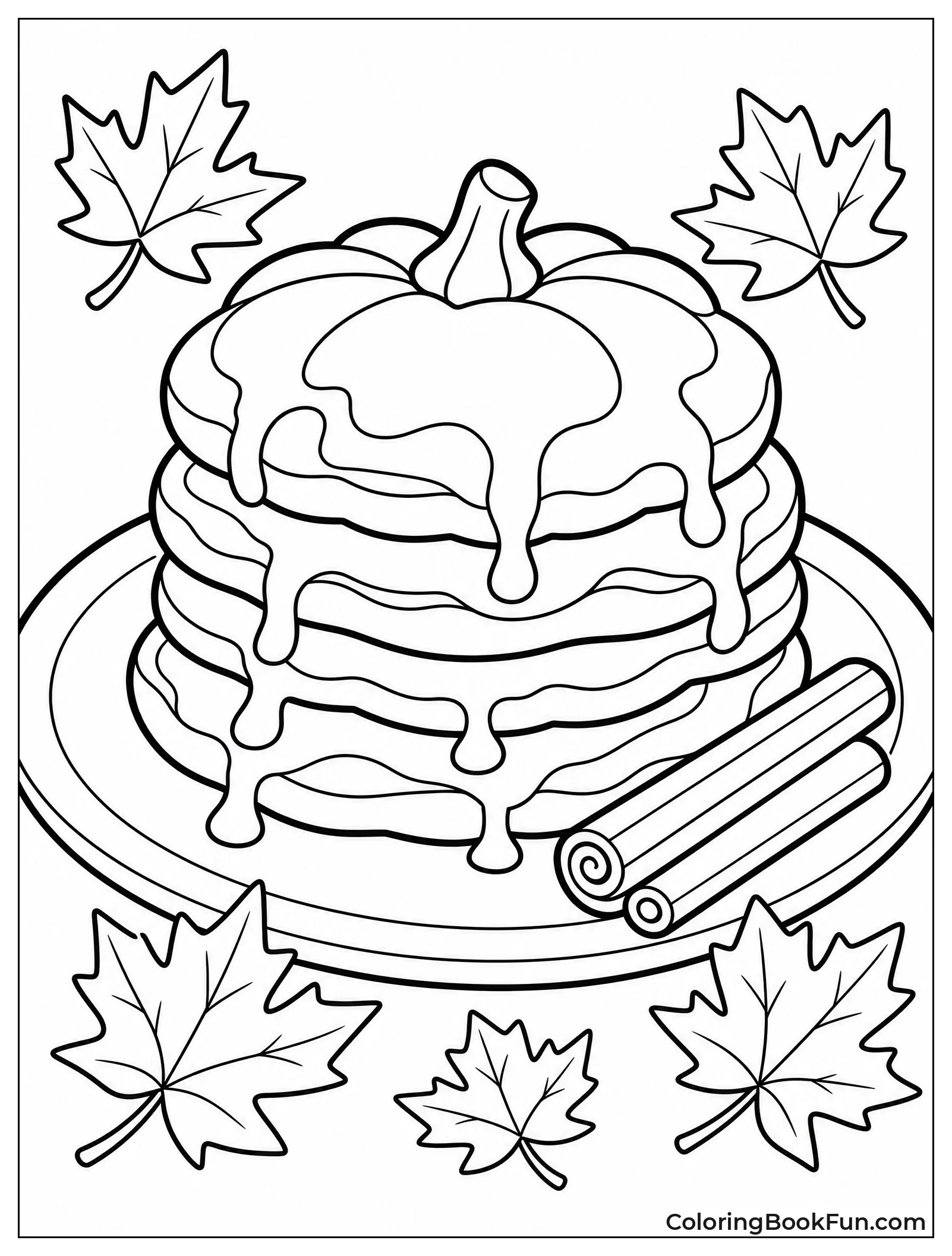 Pumpkin Shaped Pancakes for Autumn