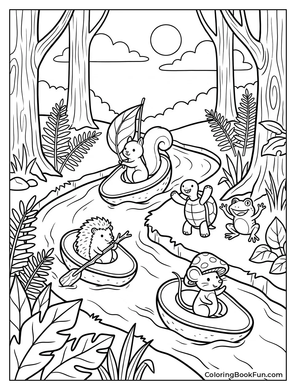 Animals Racing in Avocado Boats