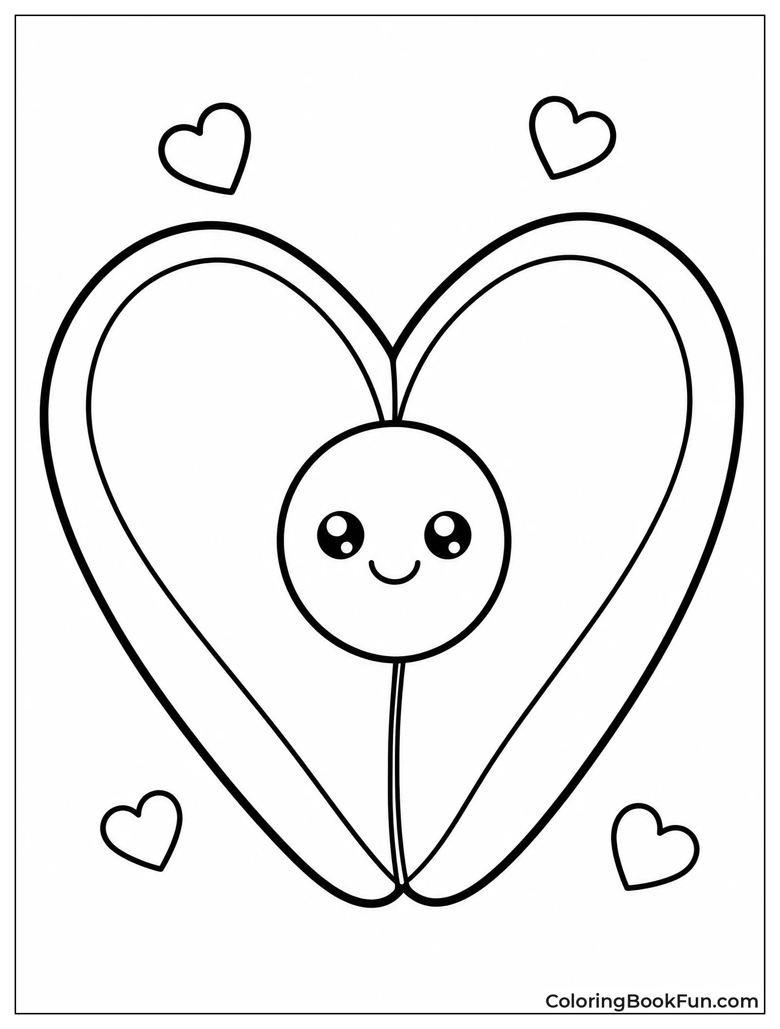 Avocado Halves Forming Heart Shape