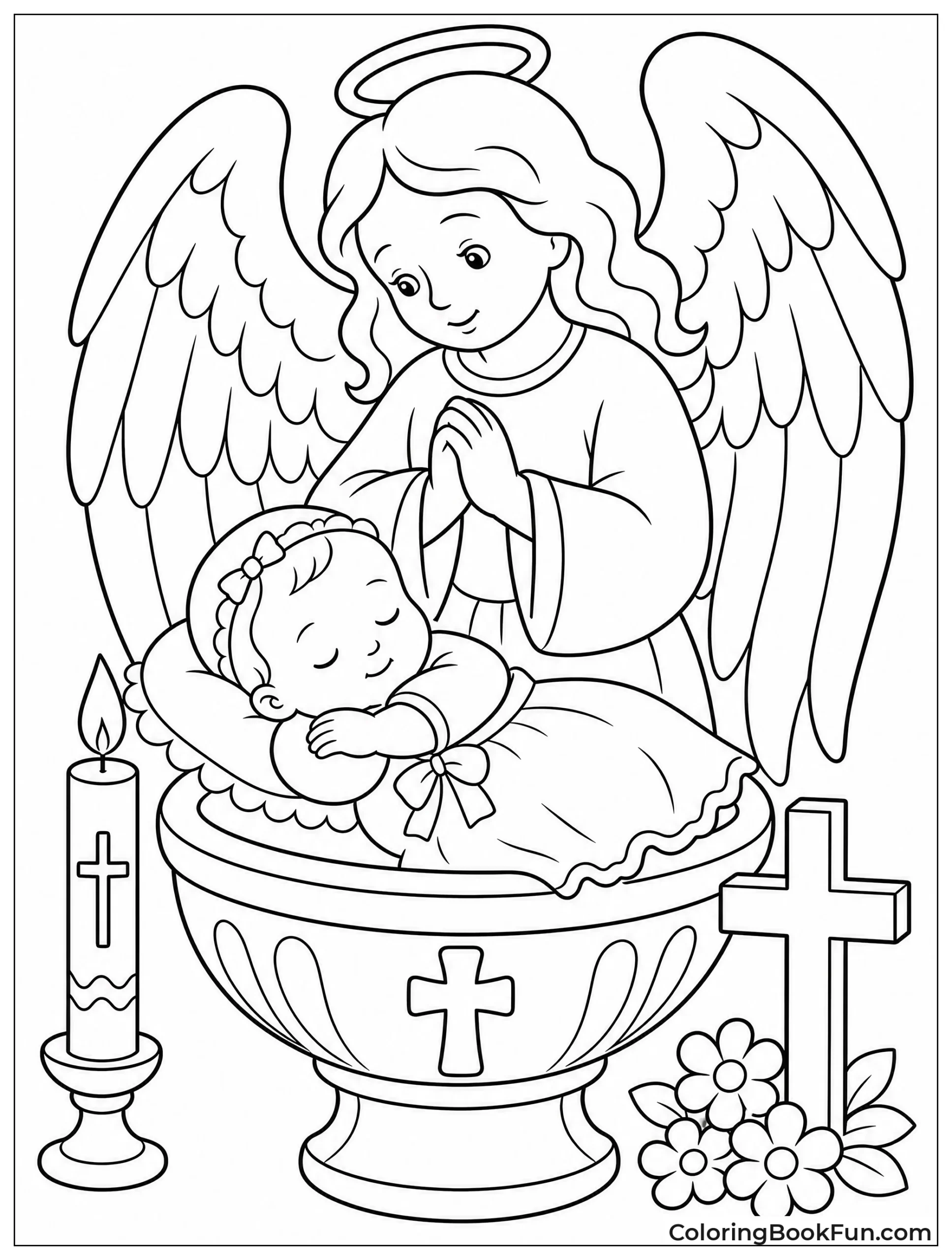 Angel Watching Sleeping Baby