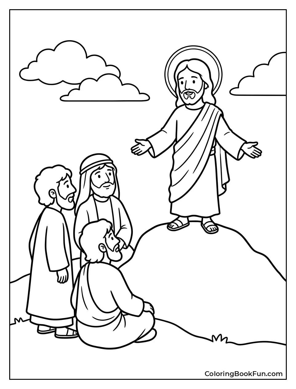 Jesus Talking to Disciples
