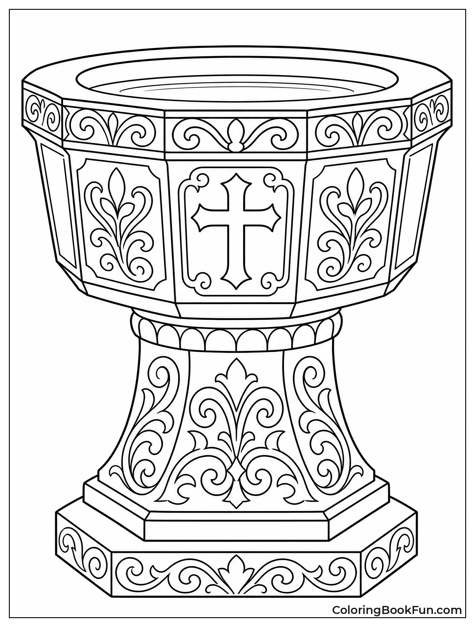 Font Filled with Swirls