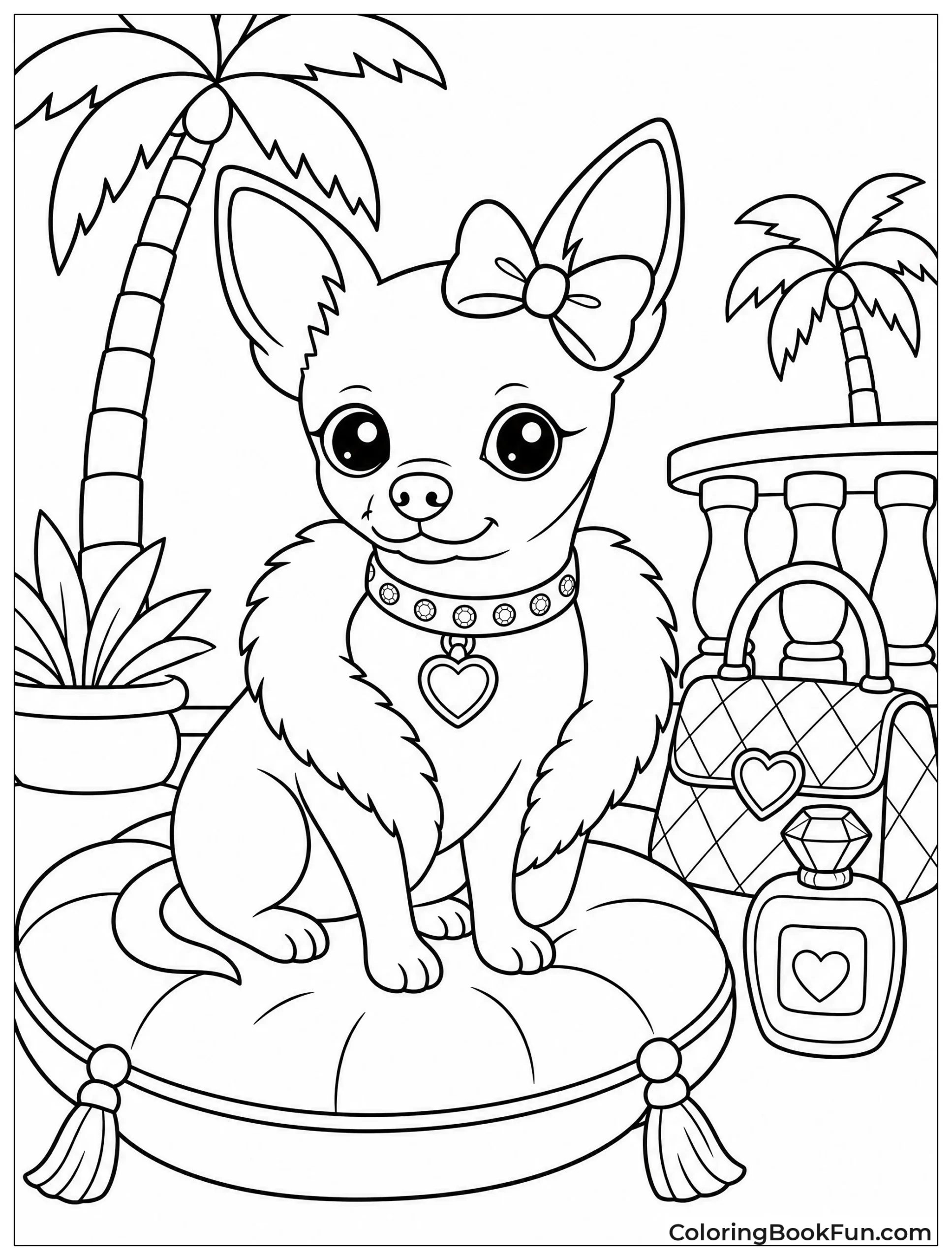 Chihuahua Showing off Fancy Collar