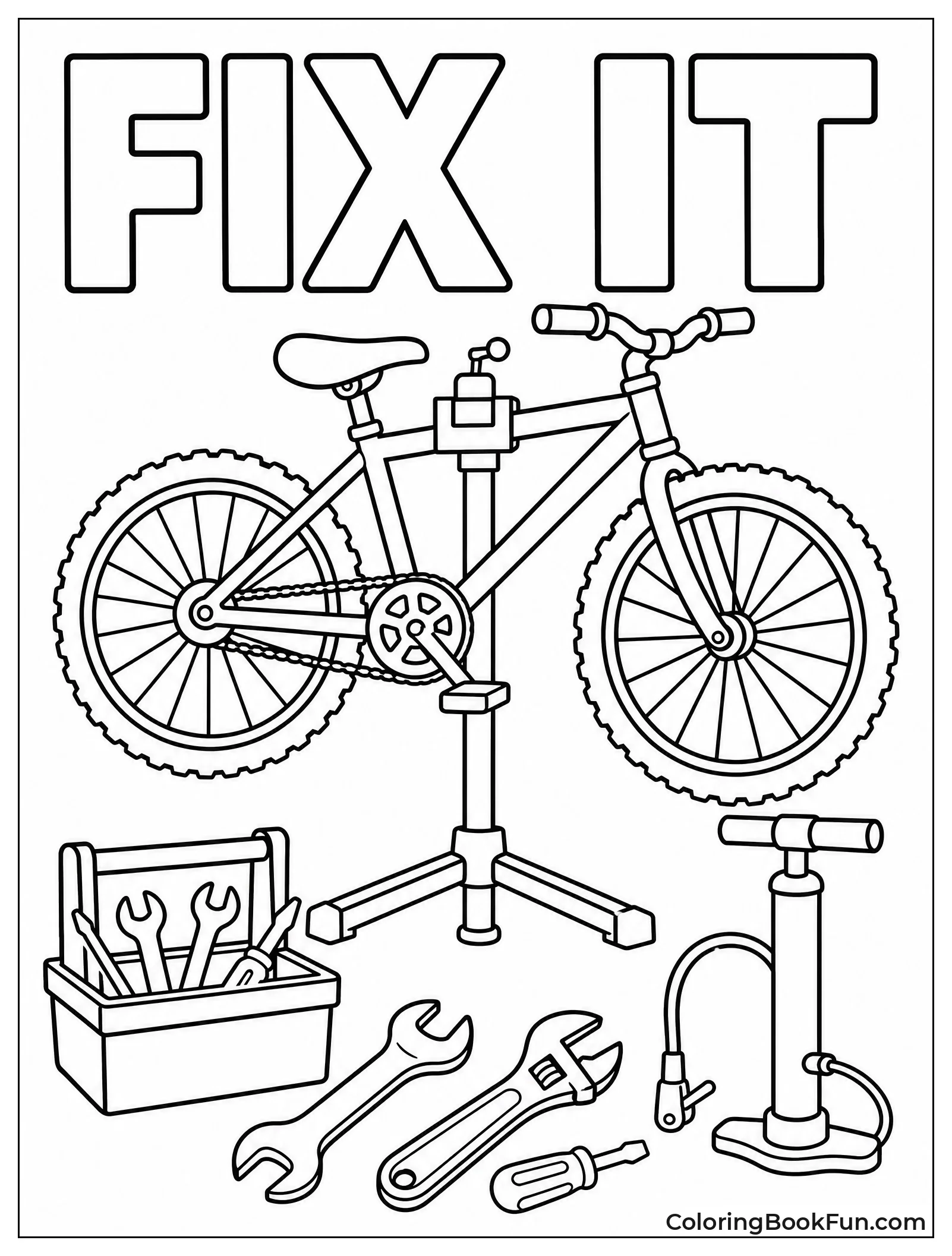Bike on Repair Stand
