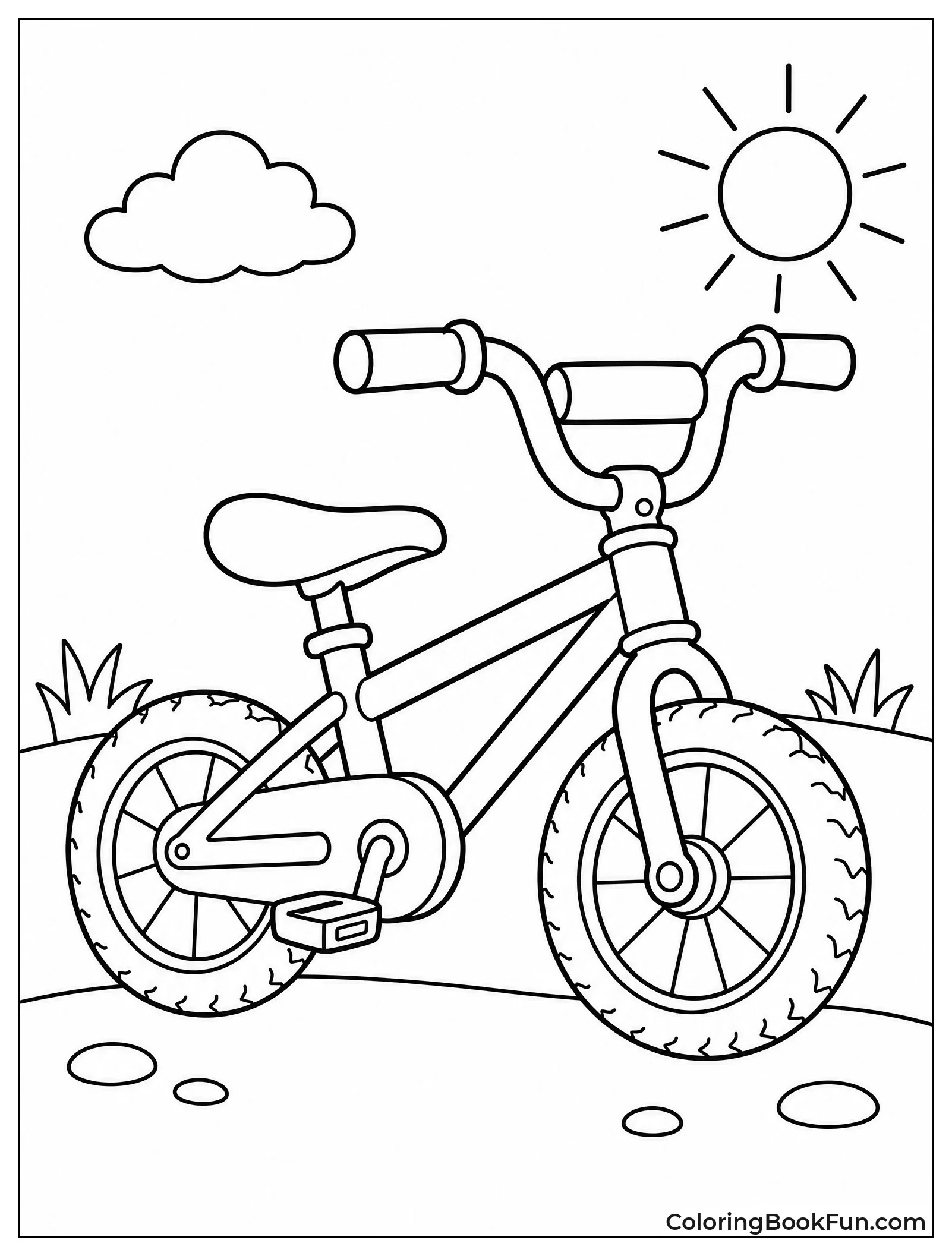 Kid Riding a Mini Motorcycle