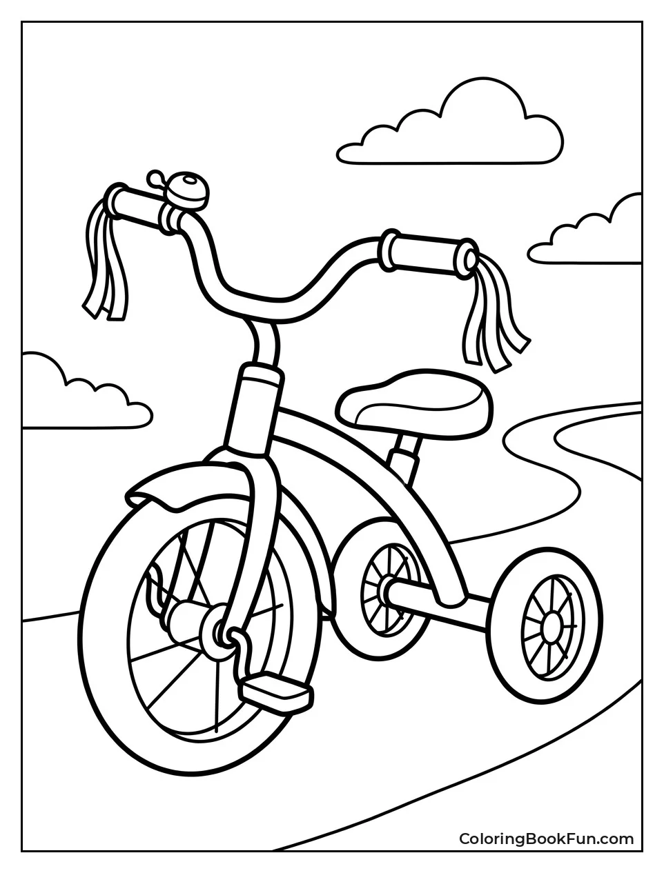 Toddler Tricycle with Colorful Tassels