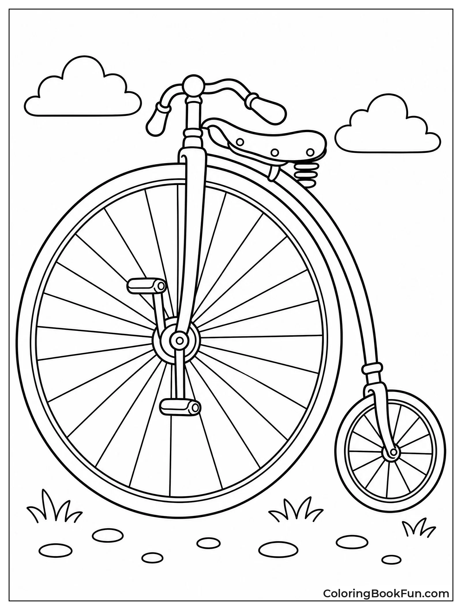 Vintage High Wheeler Bicycle