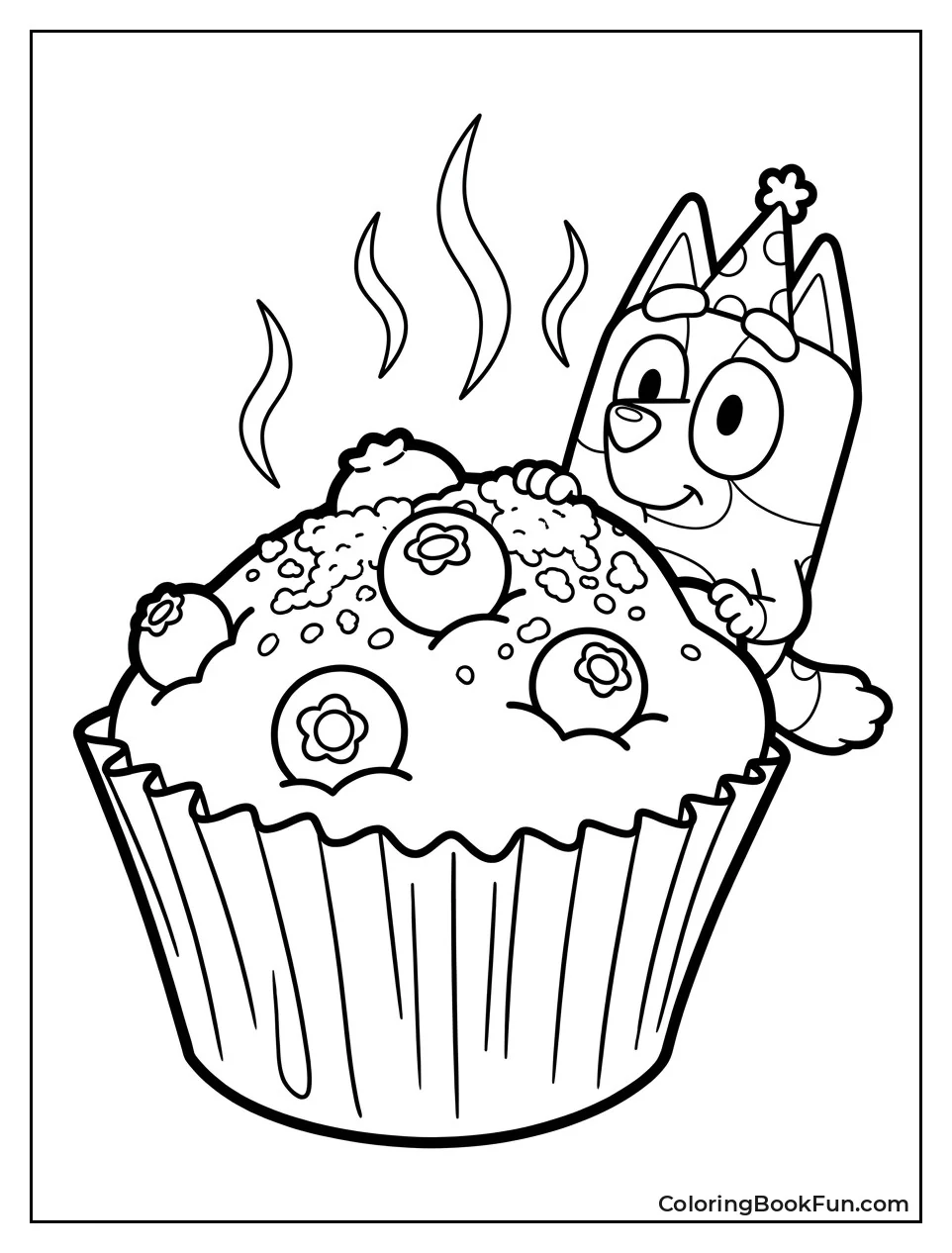 Blueberry Muffin Fresh from the Oven