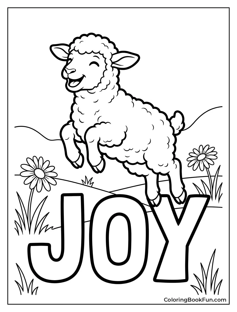 Lamb Bounces High with Joy