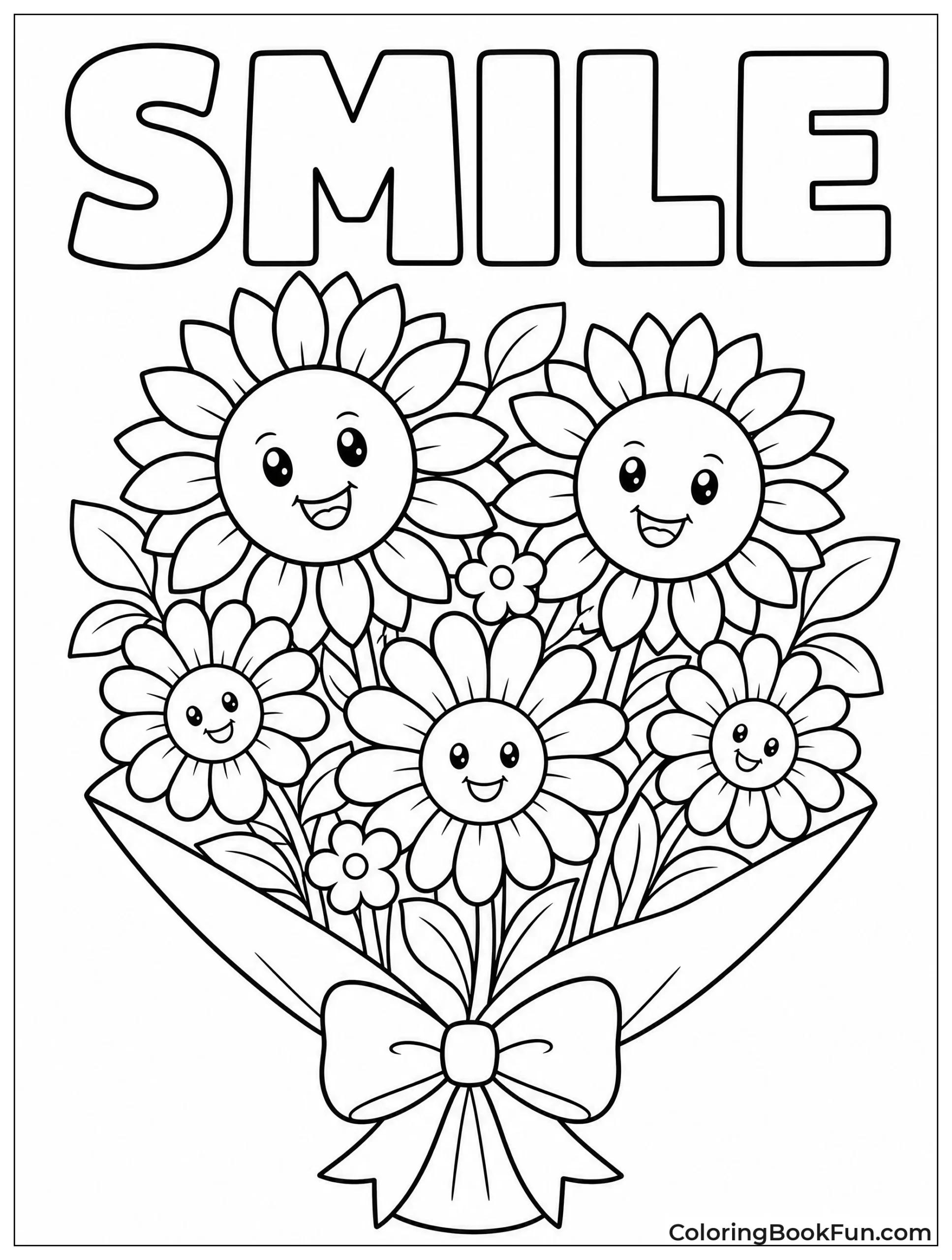 Smiling Daisies and Sunflowers for Kids