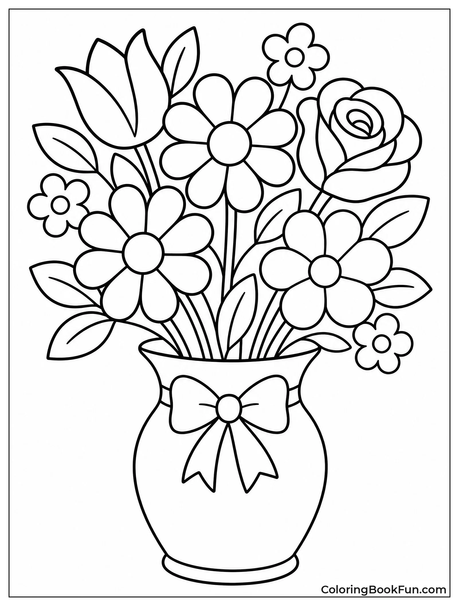Simple Flower Bouquet for Kids