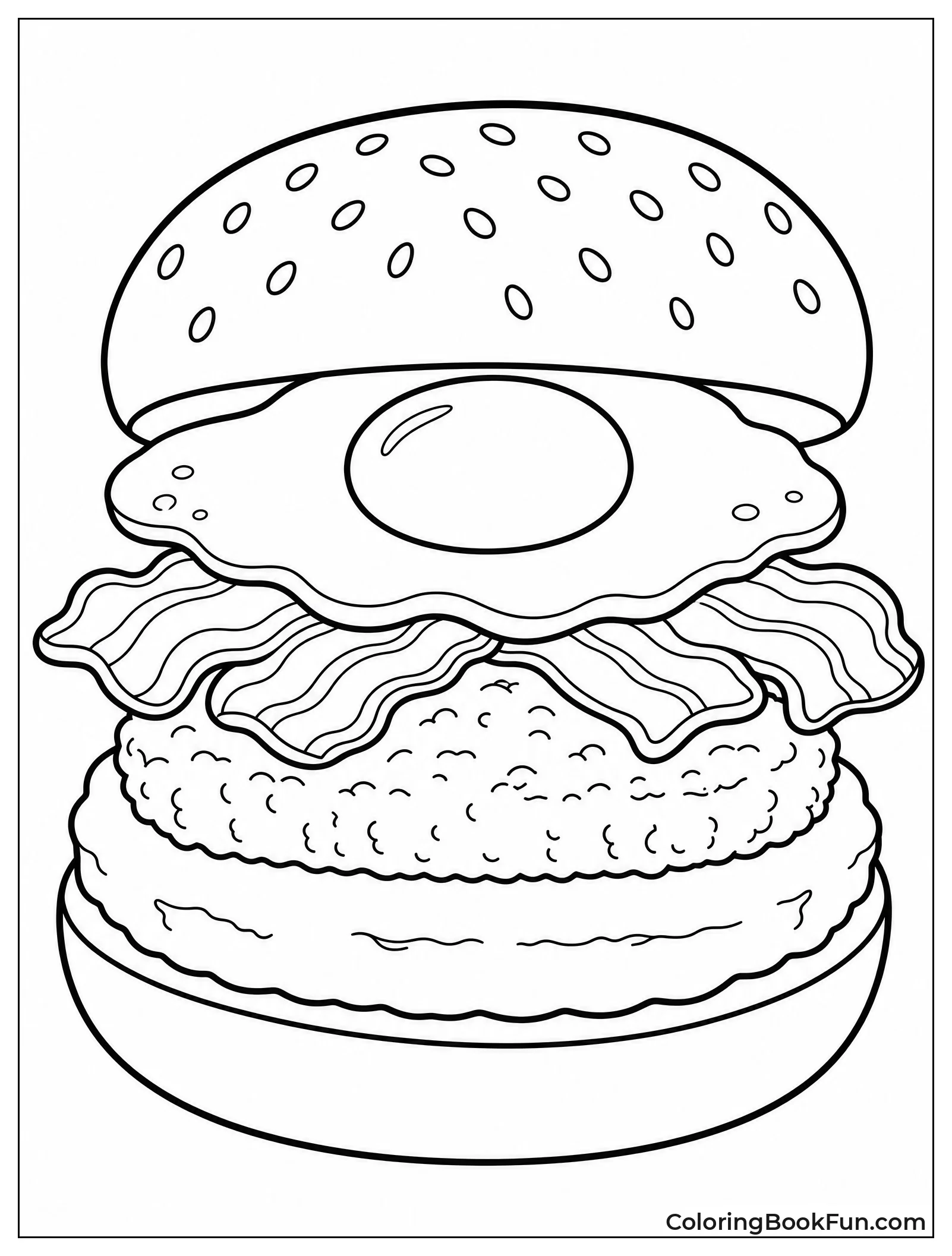 Breakfast Burger with Egg
