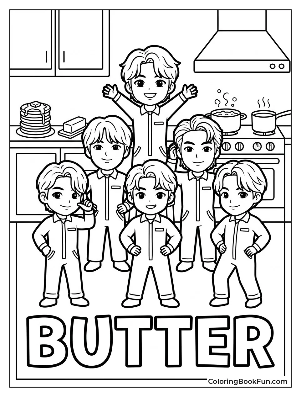 BTS in Yellow Butter Kitchen Scene
